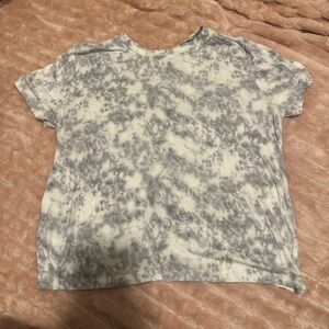 Women's Tie-Dye Short Sleeve Tee - Gray